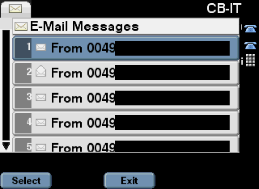 Cisco Phone messages Sprachmailbox