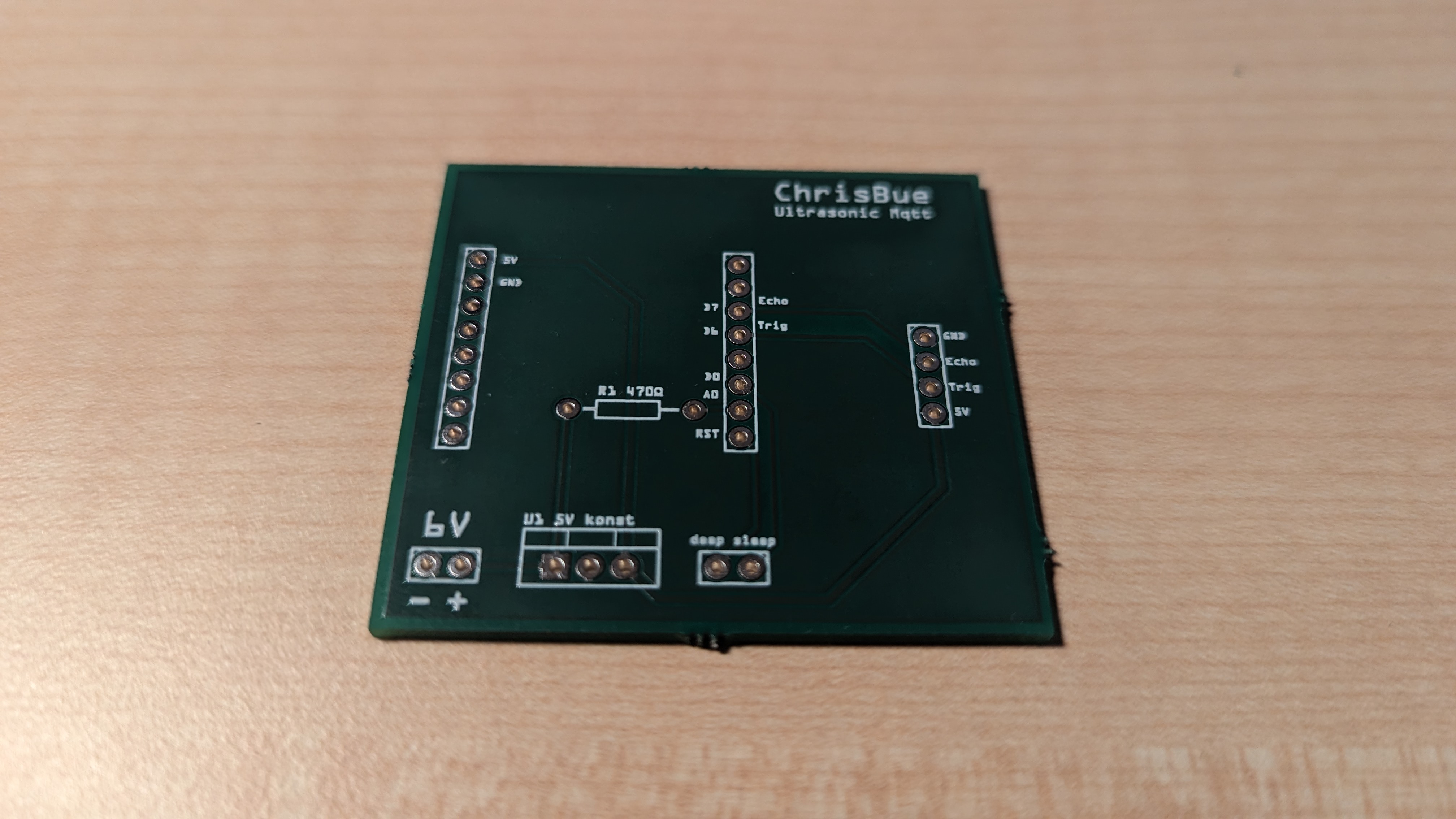 ChrisBue Platine DIY Oeltankueberwachung Ultraschall