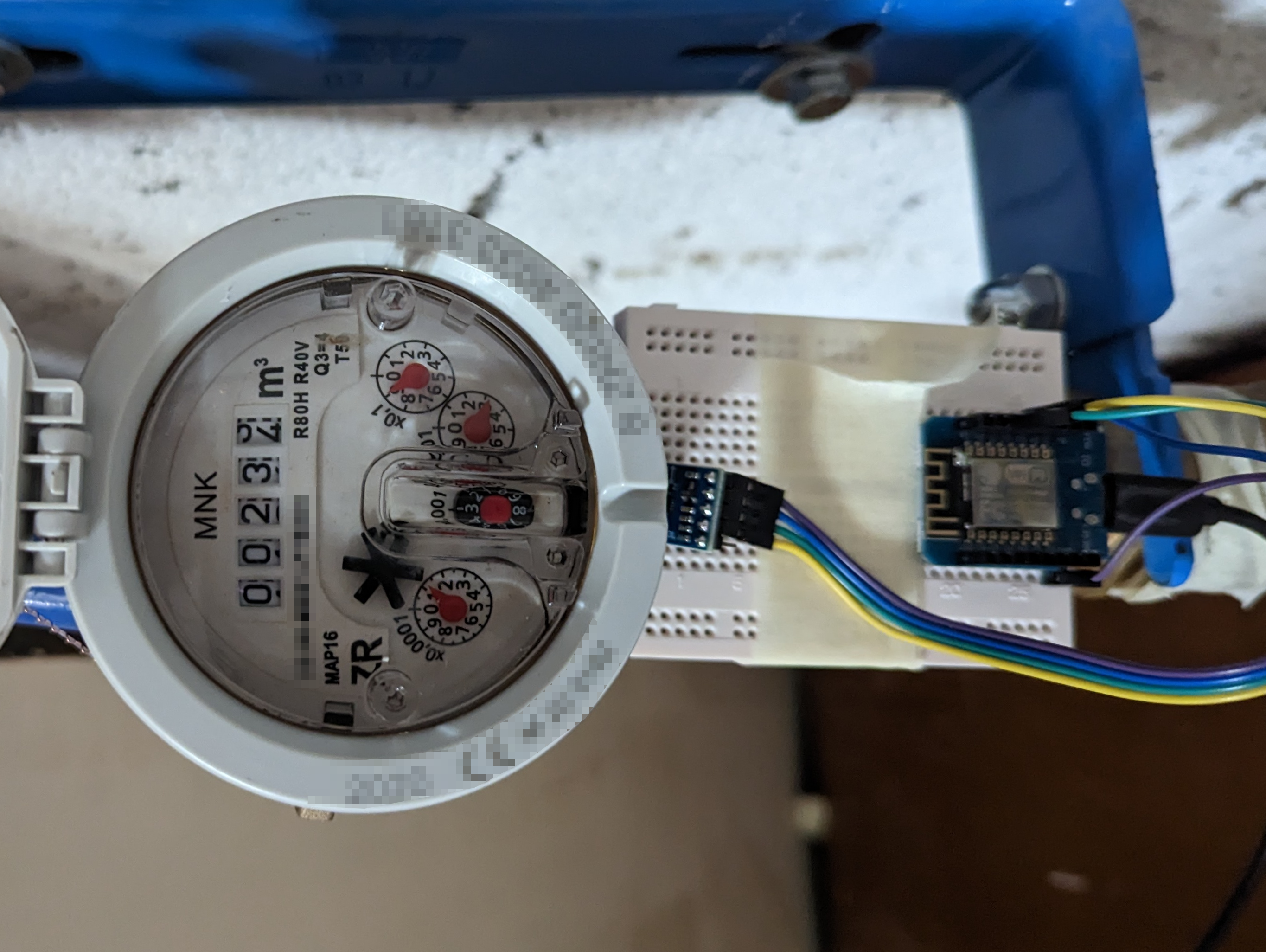Positionierung Wasserzähler magnetisch Smart Home ESP8266 HMC5883L