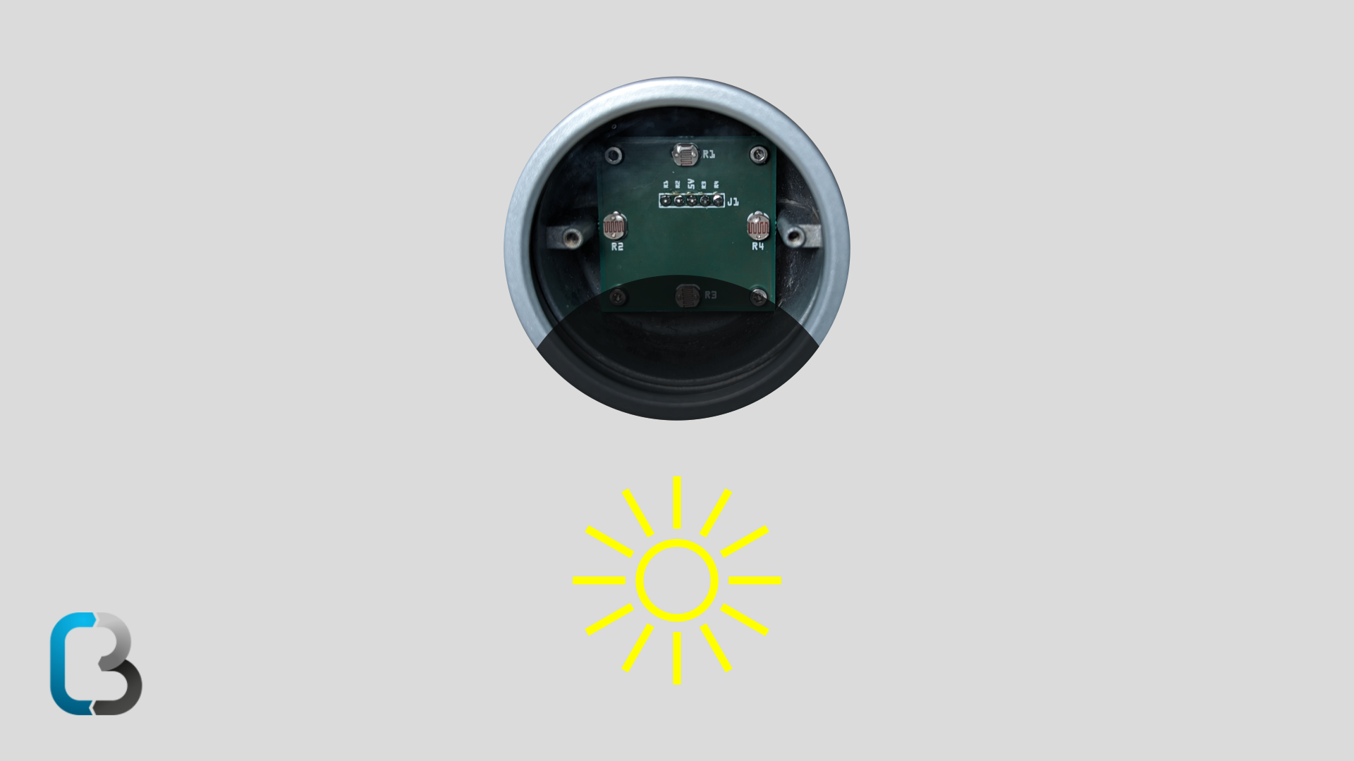 Sonne unten Solartracker LDR Sensor