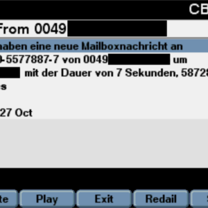 Cisco Phone messages detail Sprachmailbox