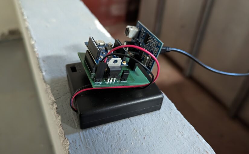 ChrisBue DIY Öltanküberwachung Ultraschall im Betrieb